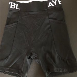 Black biker shorts